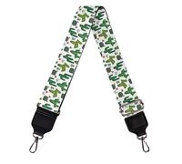 Poceacles Handbags Strap Hand Bag Straps Replacement Shoulder Bag Straps Crossbody Thick Straps Adjustable Purse Straps with Green Cactus Pattern 1PCS