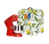 Poceacles Lemon Green Leaf Pattern Kitchen Stand Mixer Cover, Stand Mixer Cover Compatible with 4.5-5 Quarts Kitchen Stand Mixer, Kitchen Covers for Stand Mixer, S