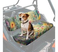 Poceacles UTV Seat Cover Compatible with Kawasaki Mule 4000 4010, Full Protection Mule Bench Seat Protector UV Protection Dustproof Prevent Wear and Tear UTV Accessories, Butterfly Daisy Floral