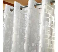 pocenla JI HE TUXING Waterproof Shower Curtain Liner PEVA 70" x 74"for Bathroom No Hooks Needed Shower Curtains