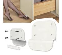 poceton Foot Pull for Trash Cabinet Drawer, Hands Free Trash Can Drawer Foot Pulls Handle with Soft Pads for Bare Feet, Touchless Opening of Fully Overlay Cabinet Doors