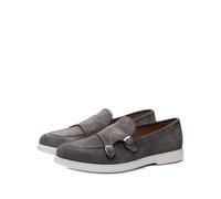 Poche Paris buckle strap monk shoes - Grey 43-44-45