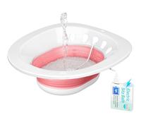 Pochik Electric Sitz Bath, Sitz Bath for Toilet Seat, Hemorrhoids and Postpartum Care Tub, Sits Bath Kit for Women, Automatic Flushing, Collapsible, Unisex