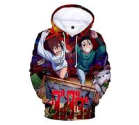 pochikiki- Anime DA DA DAN 3D Hoodies Vintage Streetwear Takakura Ken Momo Ayase Sweatshirts Hoodie Male Female Long Sleeve Pullover