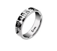 pochikiki- Attack AOT On Titan Anime Peripherals Eren Jaeger Scout Regiment Character Rings Unisex Available Sizes Rings Jewelry