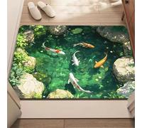 pochikiki-brand Optical Illusions Funny Vortex Carpet Indoor Outdoor Entrance Welcome Doormat Area Rug Bottomless Ground Crack Illusion Creative Personalization Rug