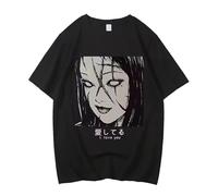 pochikiki- Tomie Kawakami T-Shirts Junji Ito Short Sleeve Horror Comics Kawakami Tomie Vintage Washed T-Shirts