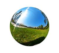 POCHY Garden Gazing Ball, Outdoor Large Stainless Steel Hollow Ball Mirror Reflective Beauty Globe Floating Pond Balls Ornament,35cm