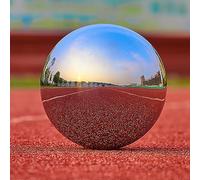 POCHY Garden Gazing Ball, Stainless Steel Mirror Ball Decorative Floating Balls Reflective Silver Sphere for Home Ornament, 10-35Cm,350mm