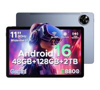 POCKAM P11 Android 16 Tablets, Tablet 11 Inch Android with 48GB RAM+128GB ROM/TF 2TB, T7250, 90Hz Display, 8800mAh, Gemini AI, Tablet with Pen&keyboard, 13MP+5MP, Widevine L1, Face ID, 5G WIFI, Gray