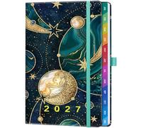 Pocket 2027 Diary Week to View A6, Easy to Carry - Celestial Marble