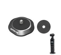 Pocket 3 Strong Magnetic Base Camera Stand Mount Stabilizer for DJI Osmo Pocket 3/4, Insta360 ONE X3/2/1/GO 3,for FIMI Palm 2/1 Action Camera Expansion Adapter, Camera Aluminum Base with 1/4" Thread