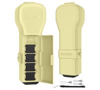Pocket 4/3 Protective Case with Lens Filter Storage, Lokyoyo Gimbal Screen Lens Protector Compatible with DJI Osmo Pocket 4/3 for Vlogging Travel Outdoor Shooting (Yellow)