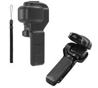 Pocket 4P Gimbal Screen Protective Case Cover for DJI Osmo Pocket 4 Pro, Camera Lens Cap Screen Protector Guard with Wrist Strap for Pocket 4P Accessories，Black