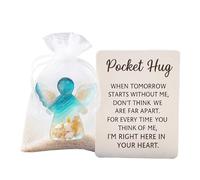 Pocket Angel Figurine | Inspirational Souvenir Figurine - Comfort Cards Christmas - for Christmas Kids Teens Adults Students Work Meetings Employees Travel Business Team Incentives