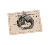 Pocket Animal Cards | Dragon Shape Inspirational Statue Toy - Comforting Keepsake Statue - for Kids Travel Students Work Meetings Waiting Rooms Colleagues Employees Team Incentives Business