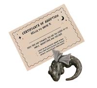 Pocket Animal Cards,Dragon Shape Mini Calming Statue | Stress Relief Figurines | for Kids Teens Adults Home Travel Students Work Meetings Waiting Rooms Colleagues Employees Graduates Team Incentives