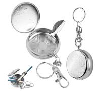 Pocket Ashtray, Pocket Ashtray, Odour-Proof, Pocket Ashtray for On the Go (2 Pieces, Round)