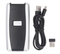 Pocket Barcode Scanner Wireless Bluetooth 2.4GHz 1D 2D QR Code Reader with Offline Storage Rechargeable Battery for Retail Stores Warehouse Inventory Management