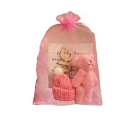 Pocket Bear Hug Mini Worry Plush Bear with Inspirational Card, Worry Bears Hug Relief, Soft a in Bag, Anxiety Em Cute Fabric