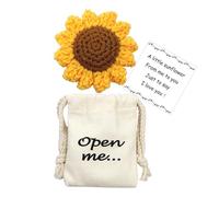 Pocket Bear Hug Positivity Gift Long Distance Couple Memorial Gift for Him/Her (Sunflower)