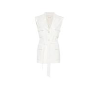 Pocket Belted Waistcoat - female - P.A.R.O.S.H. - Waistcoats - White - S - Jackets S