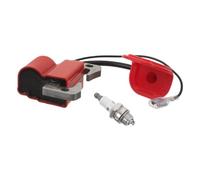 Pocket Bike Ignition Coil Unit for Scooter and Atv Engines, Red | Plastic Alloy Ceramic Build, 20x6.2x2.8cm Size, Wide Compatibility, Easy Installation