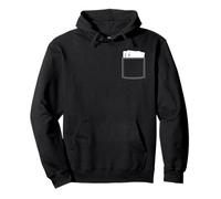 Pocket Blackjack Cards Poker red Heart & Clubs design Pullover Hoodie
