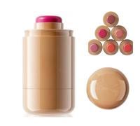 Pocket Blush Stick, 3-in-1 Cream Blush for Cheeks, Lips & Eyes, Buildable Natural Color, Hydrating Non-Greasy Formula, Long Lasting, Easy to Apply, 0.18 oz (4#fleckle)