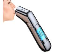 Pocket Breathing Test, Breath Meter, 3.54x1.02x0.98 Inches Compact Size Accurate LED Display, Rechargeable Detection Analyzer, Alcohol Tester Breathalyzer for Driving, Travel, Home, Party
