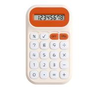 Pocket Calculator 8 Digit, Basic Battery Operated Calculator with Button Cell, Slim Mini Desk Calculator for Home Office School Travel