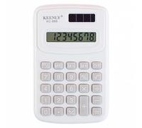 Pocket Calculator, 8-Digit Basic Calculators Desktop Battery Mini Desk Standard Function Simple Calculator for Office, Home, School (White)
