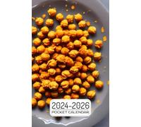 Pocket Calendar 2024-2026: Two-Year Monthly Planner for Purse , 36 Months from January 2024 to December 2026 | Chickpea Snack | Olive oil | Paprika | Garlic powder | Cumin | Salt | Black pepper