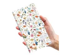 Pocket Calendar 2025-2027 for Purse, Two Year Monthly Planner Pocket Size, Jul 2025 to Jun 2027 Monthly Planner Small Size (6.5" x 3.5")-Wildflower