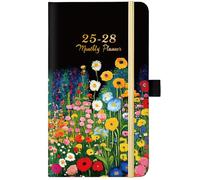 Pocket Calendar 2025-2028 - 3-Year Monthly Pocket Calendar from JULY 2025-JUNE 2028, 6.4" x 3.8", 2025-2027 Pockets Calendars for Purse, Monthly Planner with Bookmark