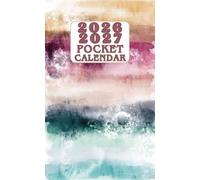 Pocket Calendar 2026-2027: 2 Year Monthly Planner January 2026 to December 2027 Small Size For Purse with Holidays and Tracker Habits & VISION BOARD | Dreamy Watercolor Abstract Cover