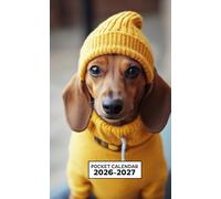 Pocket Calendar 2026-2027: 2 Year Pocket Planner for Purse, from January 2026 to December 2027 | Dachshund Themed