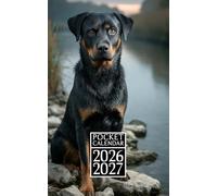 Pocket Calendar 2026-2027 For Purse: Monthly Planner With Small Size 2-Year From January 2026 To December 2027 With Holidays & Inspirational Quotes | Rottweiler Themed