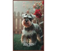 Pocket Calendar 2026-2027 for Purse: Small 2 Year Monthly Planner from January 2026 to December 2027 with Holidays, Miniature Schnauzer Dog Cover Design
