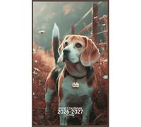 Pocket Calendar 2026-2027 for Purse: Small 2 Year Monthly Planner from January 2026 to December 2027 with Holidays, Beagle Dog Cover Design
