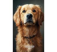 Pocket Calendar 2026-2027 for Purse: Small 2 Year Monthly Planner from January 2026 to December 2027 with Holidays, Golden Retriever Cover Design