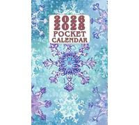 Pocket Calendar 2026-2028: Small 3-Year Monthly Planner with Holidays, Habits Tracker, Vision Board (Size: 4x6.5) - Snowflake Design Cover