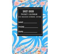 Pocket calendar 2027-2028: 2-Year Monthly Planner: Portable, Schedules, Important Contacts, Notes and Everyday Organization
