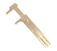 Pocket Caliper Sliding Gauge Vernier Caliper 0-80mm Single Scale Brass Ruler Measurement Tool For Measuring Jewelry Measurement Tool Single Scale Sliding Gauge