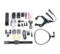 Pocket Camera 4K 30fps 20MP 1.3" Dual Touch Screen 6 Axis Stabilization 360 Degree Panoramic 30m Resistant Camera Helmet Camera