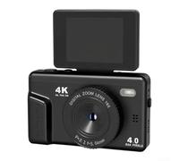 Pocket Camera 4K Vlog 180 Flip Screen for Students(Pink) | Small portable design, fits in pocket, 2.4 inch display, silver black pink white colors, great for travel