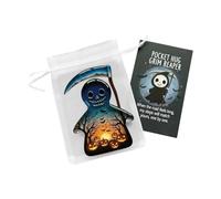 Pocket Cards for Kids,Halloween Charm with Supportive Cards - Collectible Keepsake for Kids Birthday Classroom Coworkers Study School Family Adults