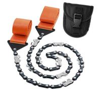 Pocket Chainsaw Rope Saw - 25" Hand Chain Saw for Tree Cutting Pocket Saw Chain Camping Saws - Mini Hand Saw for Wood Cutting Saw Rope Chain Saws for Trees Cutting Saw Camping Survival Gear Wire Saw