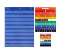 Pocket Chart | Fraction Decimal Cards Math Charts - Educational Board Math Learning Tool Activities for School Teacher Teaching