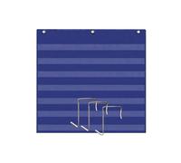 Pocket Chart with 3 Hooks Teaching Supplies for Alphabet Grammar Cards Words Blue